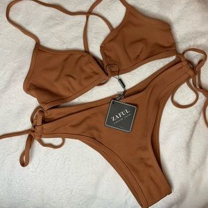 ZAFUL 2 Piece Bikini Set, Crisscross TieBack